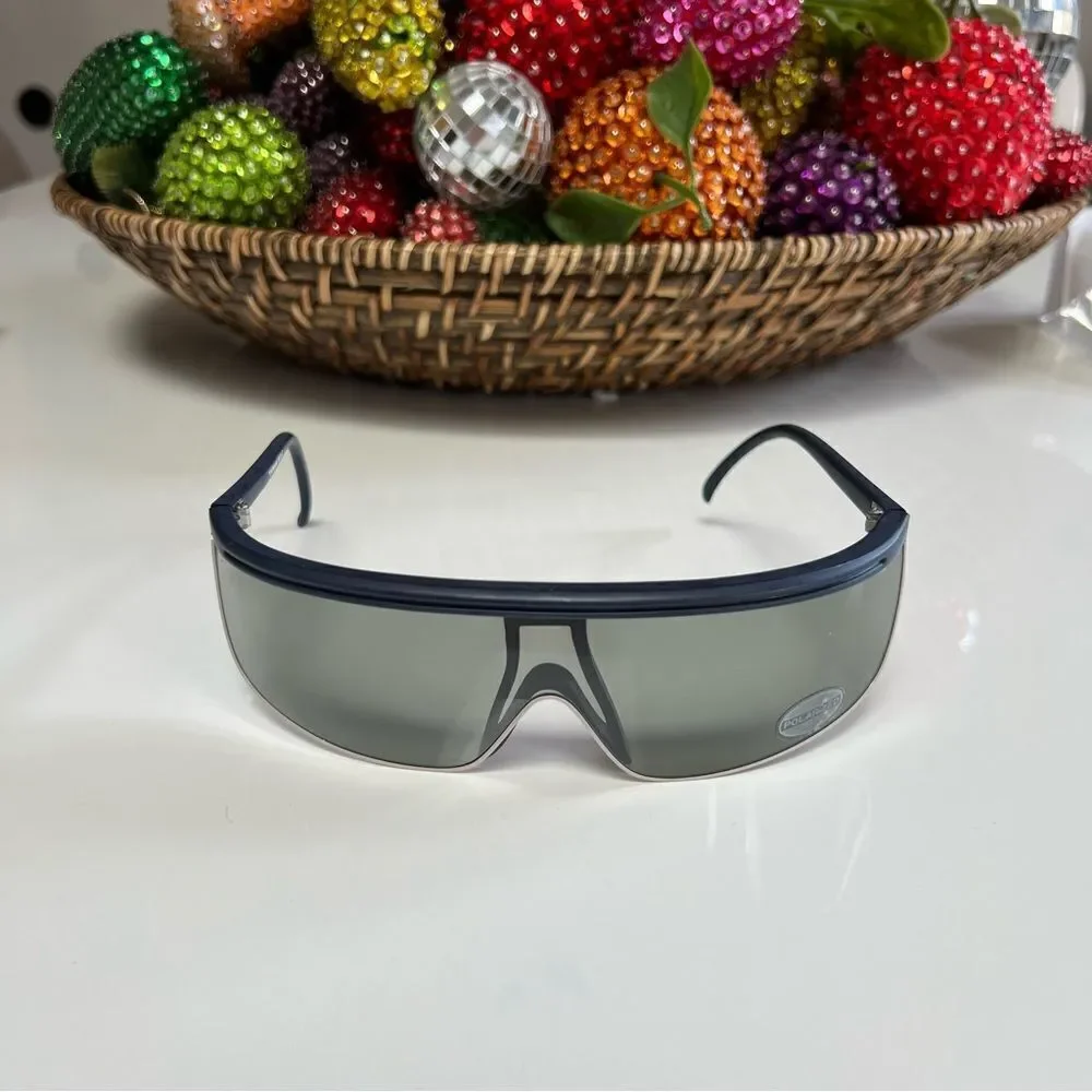 True Vintage Deadstock 1980s Sporty Polarized Windsheild Aviator Glasses Pair 4